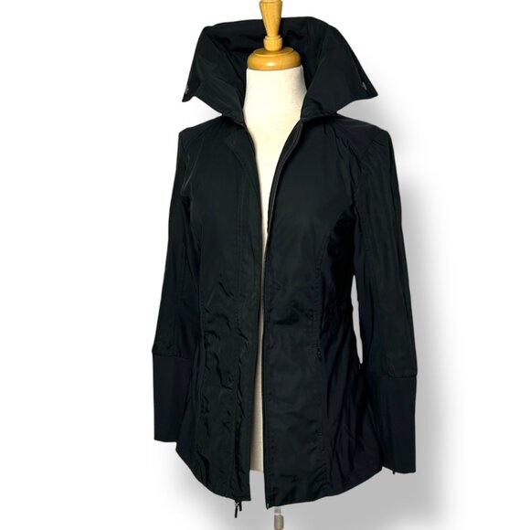 NWT Anatomie City Slick Travel Jacket Black Mid Weight Hip Length Sz XS - Picture 3 of 14